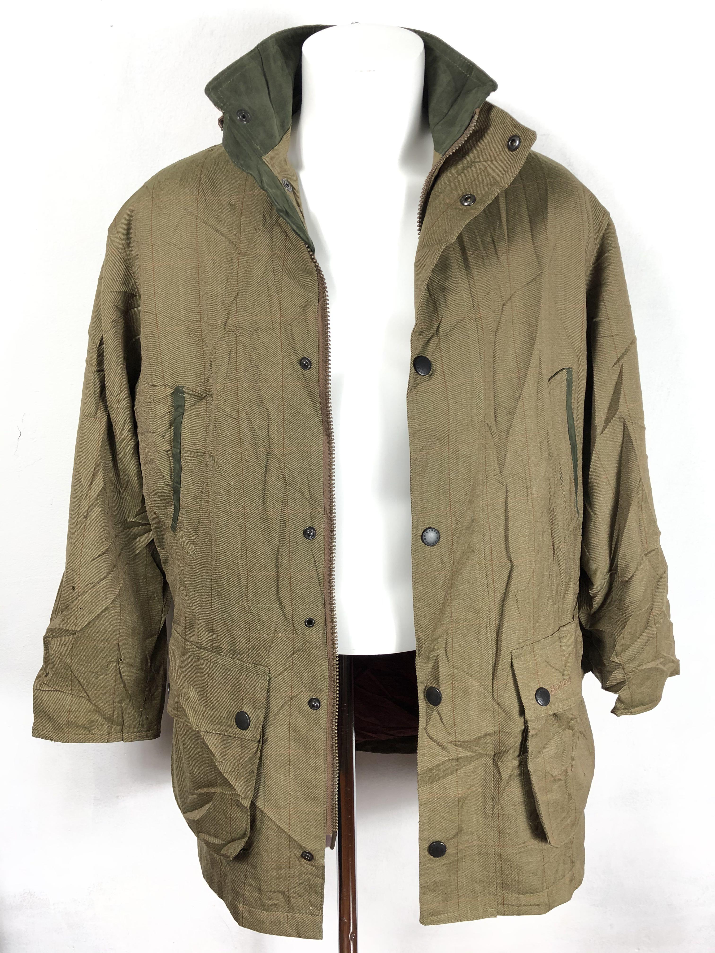 Barbour T520 Sportsman Lightweight Tweed Jacket Parkas Made In