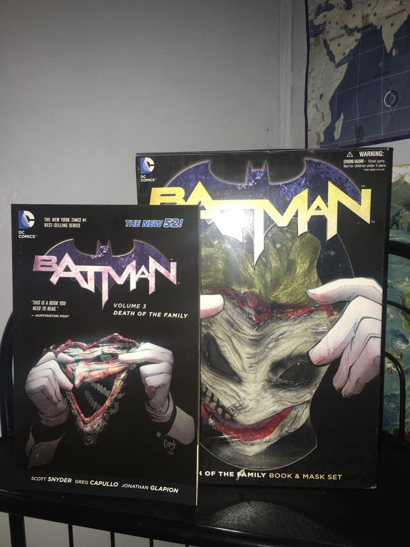 Batman Death of the Family Book and Mask Set, Hobbies & Toys, Books &  Magazines, Children's Books on Carousell