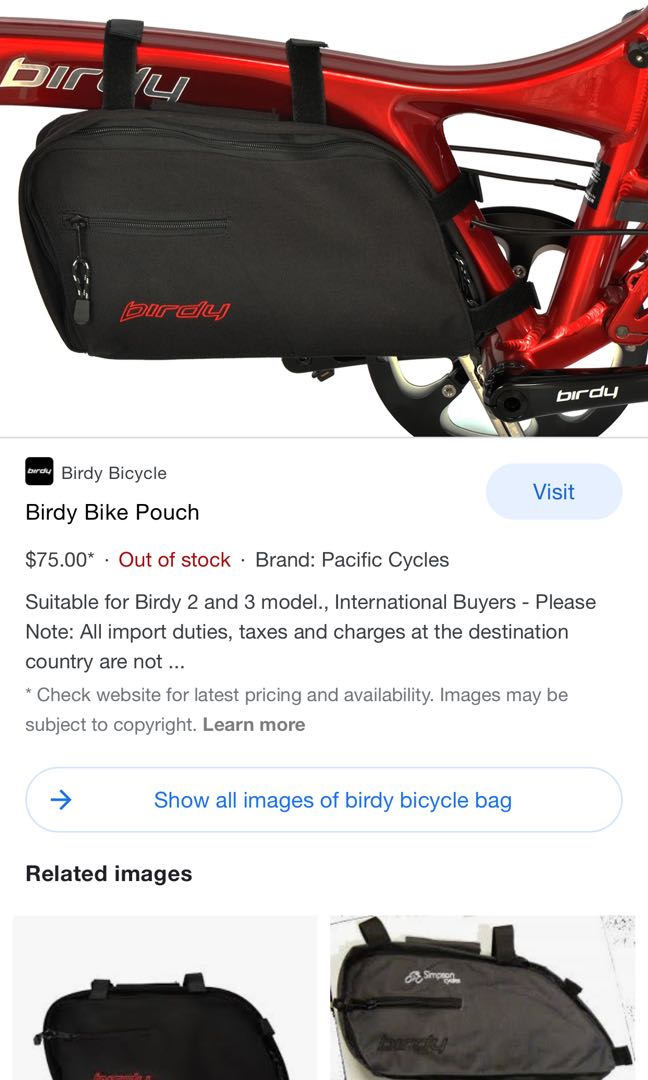 Birdy shop bike bag