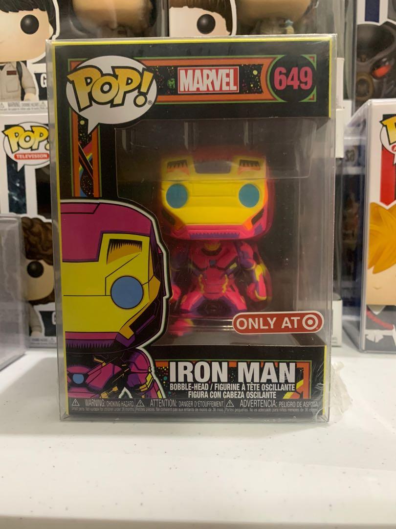 funko pop black light iron man