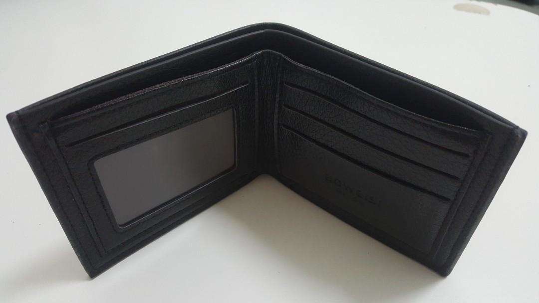Boweisi leather deals wallet price