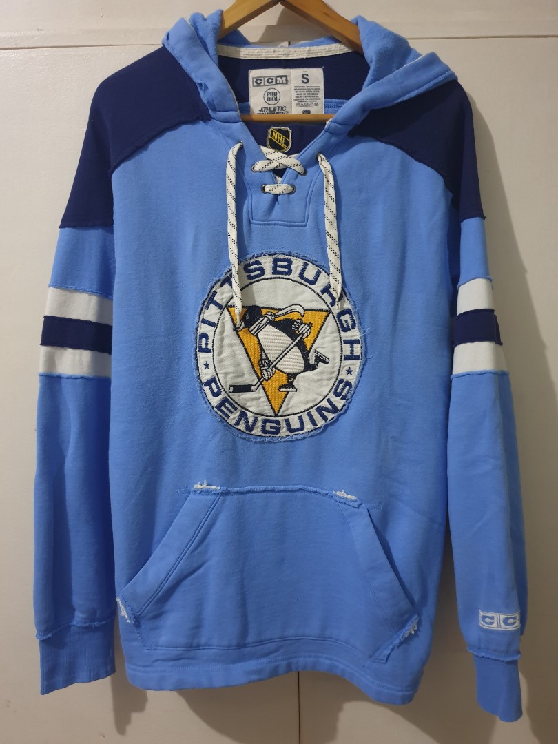 Pittsburgh Penguins NHL Medium CCM Full Zip Hoodie Jacket 
