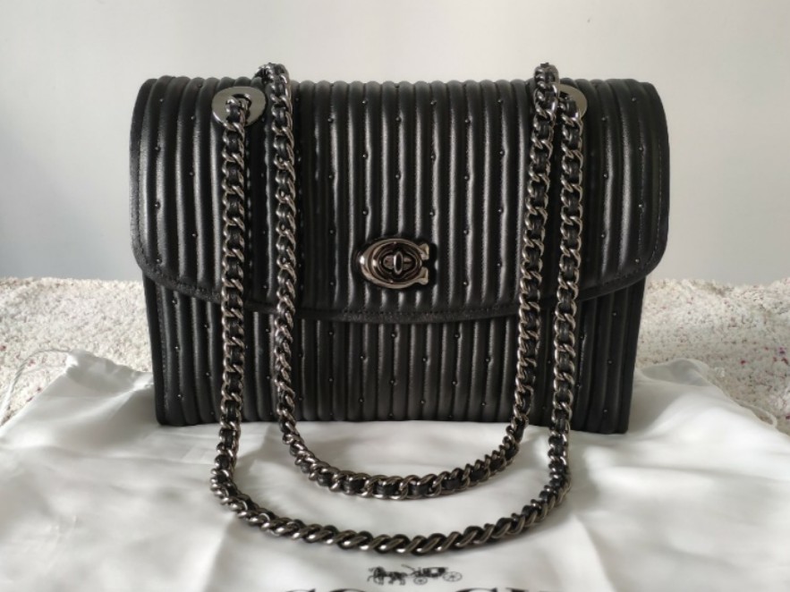 Coach quilted parker bag store