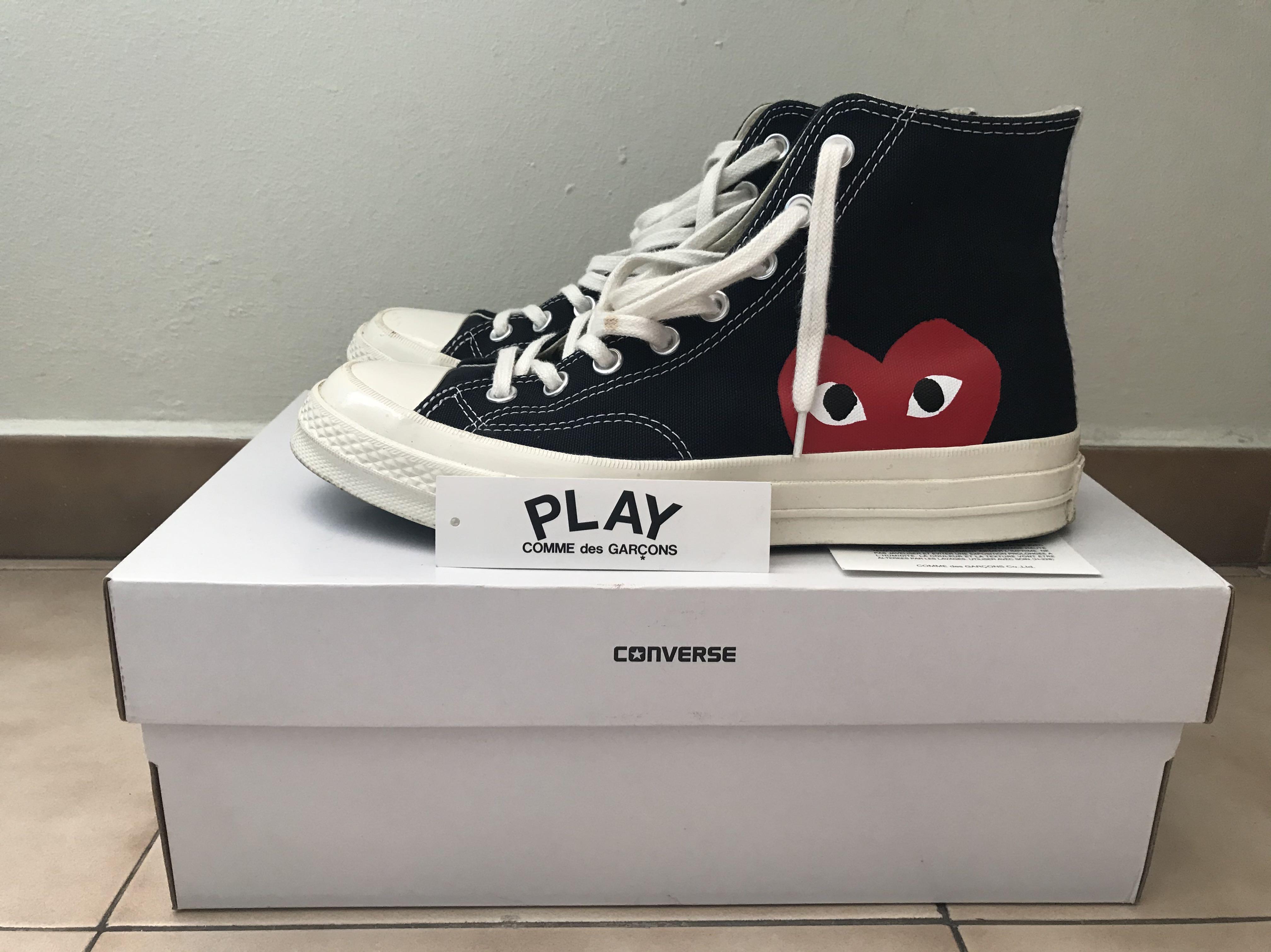 comme des garcons play x converse chuck taylor 1970s hi