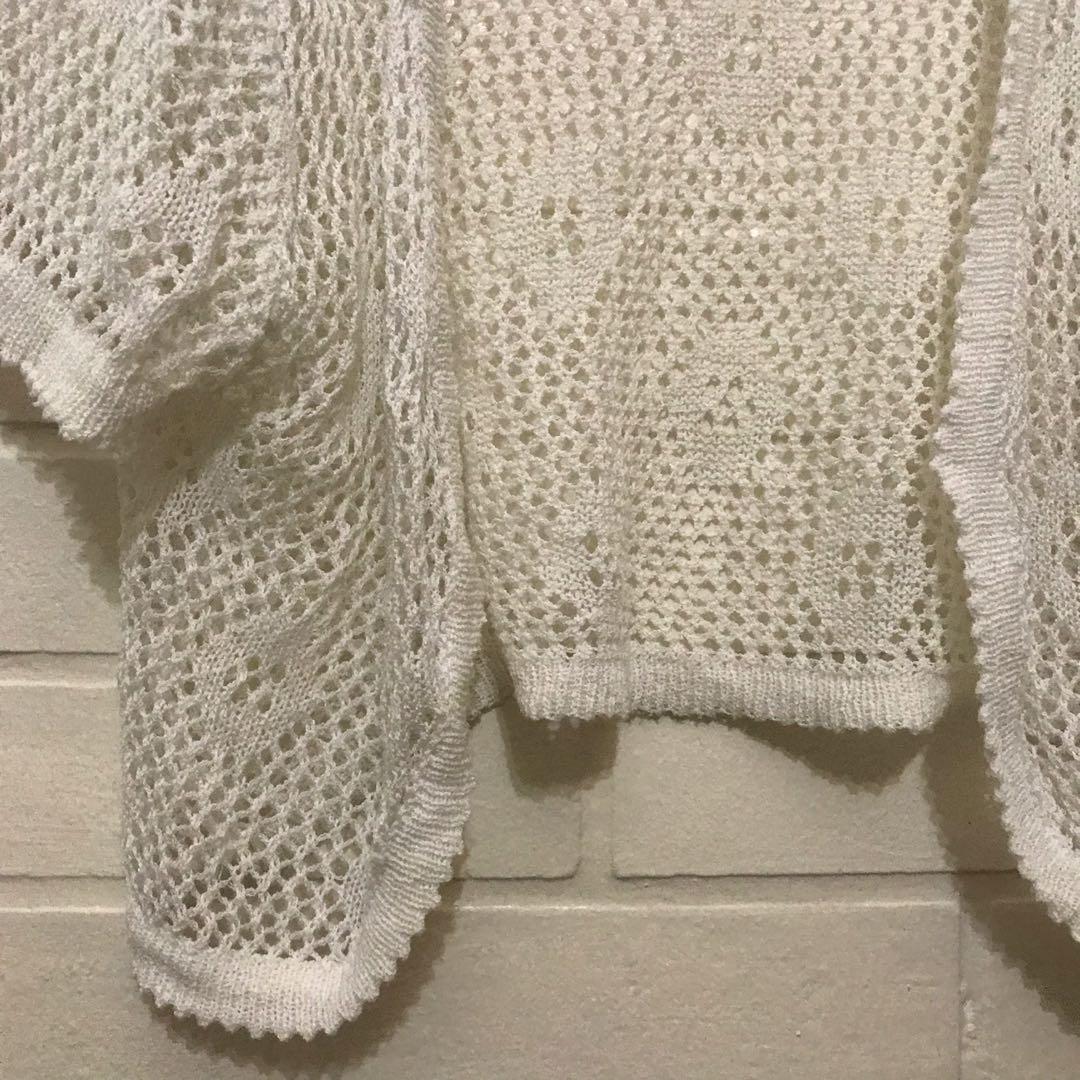 Crocheted White Cropped Cover-Up (Category: Others Tops) located in Quezon City. Submitted by abbycries (Listing ID 1049631524, Image 2). Description: nationwide shipping, shouldered by buyer 100% of sales will be donated to fundraisers for victims of Typhoon Ulysses.