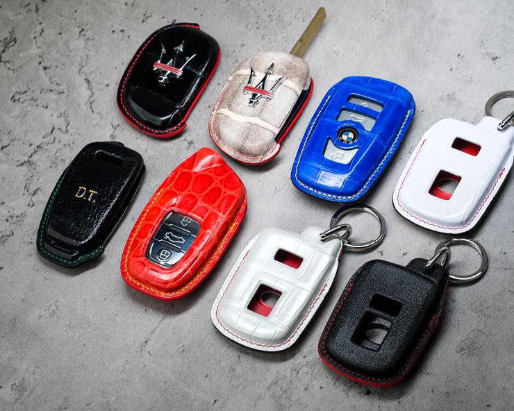 Custom Made Car Key Fobs In Crocodile Leathers, Luxury, Accessories on