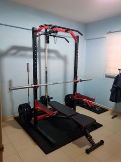 Home Gym Set Sports Weights Gym Equipment On Carousell Smith strength training system instruction manual model : carousell
