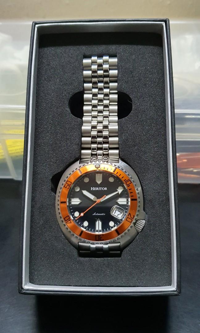 Heritor dive cheap watch
