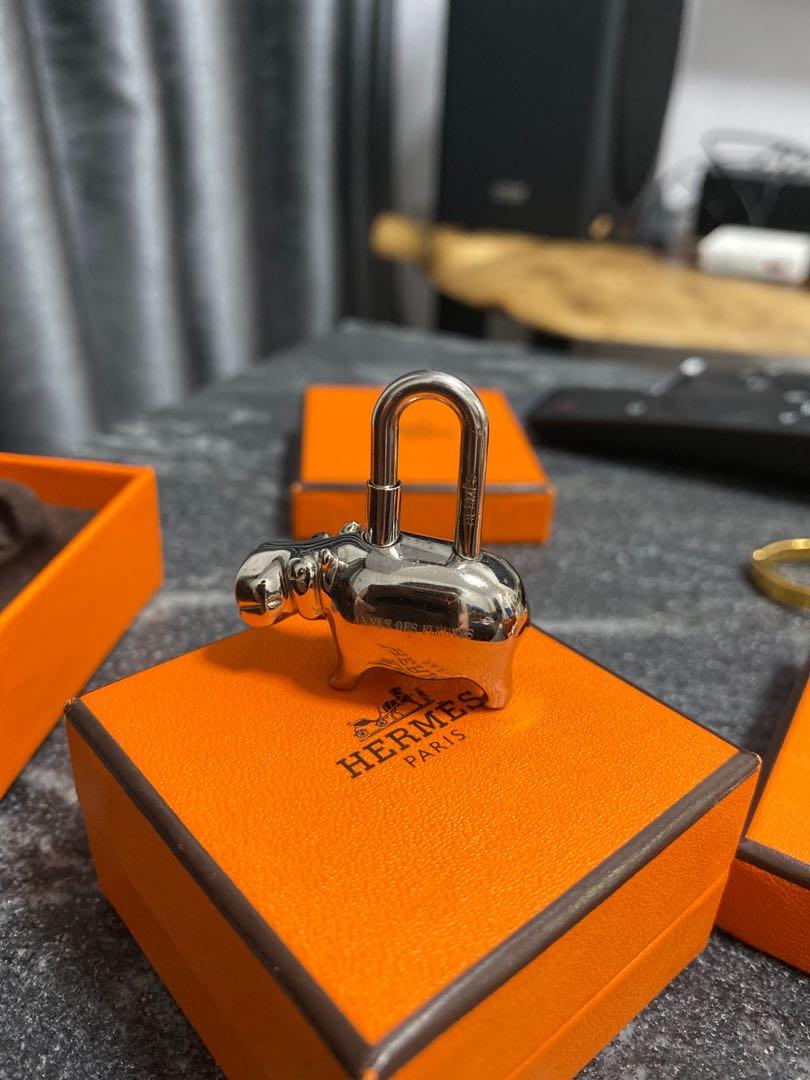 Sold at Auction: Hermes 2005 Hippo Cadena Lock Bag Charm