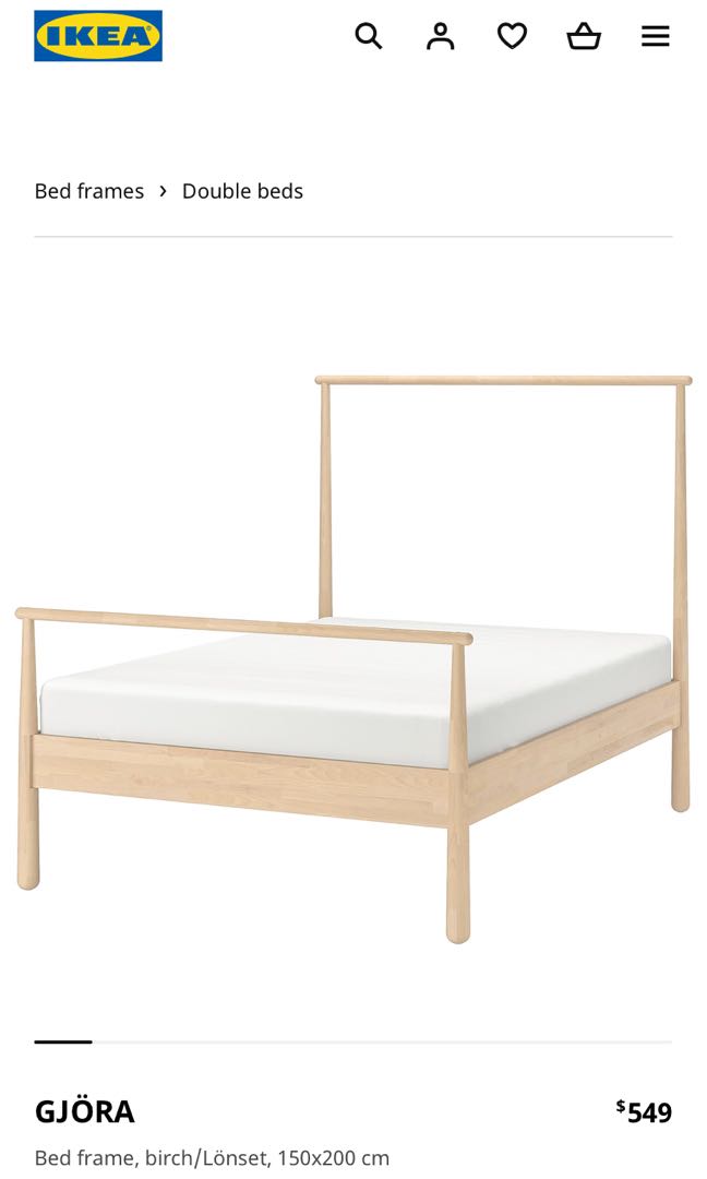 Ikea Gjora Bed Frame Furniture Beds Mattresses On Carousell