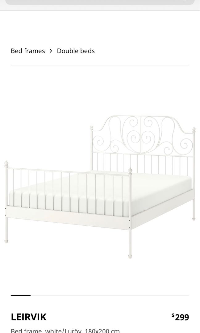 Ikea king size Bed Frame with slats, Furniture & Home Living, Furniture, Bed Frames & Mattresses