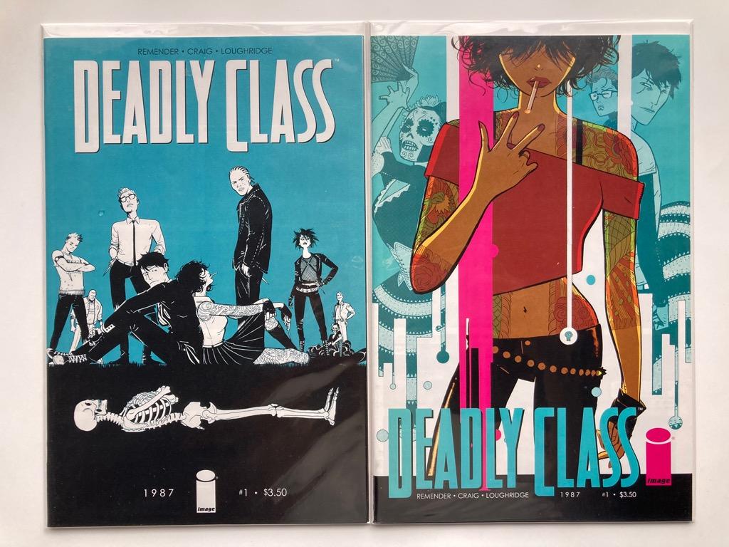 Image Deadly Class 1A 1B First Print (Category: Comics & Manga) located in Manila. Submitted by rawmel (Listing ID 1049680915, Image 1). Description: Deadly Class #1 cover A + #1 cover B Published by Image Condition: 1A & 1B are NM RFS: moving to a new place and need to get rid of things Meetups: SM Molino, District Imus, Vista Mall Delivery: Fees to be shouldered by buyer. Can deliver via Grab, Lalamove or LBC.