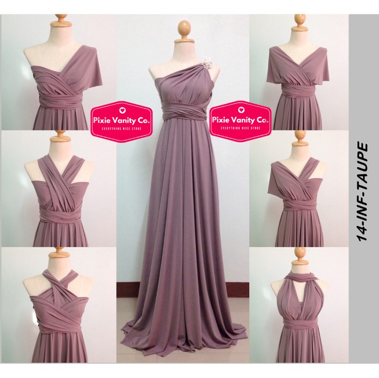 Infinity dress with tube top