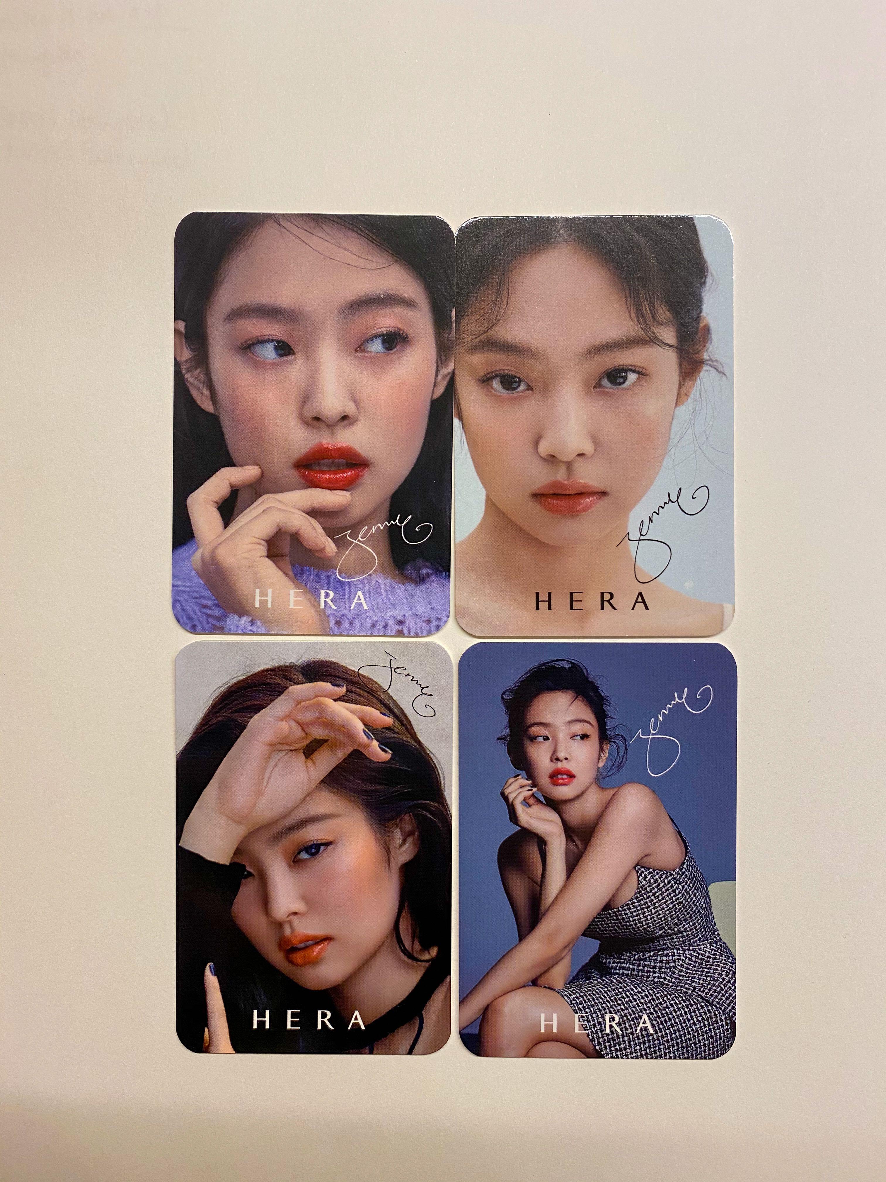 BLACKPINK HERA RED VIBE JENNIE photocard-