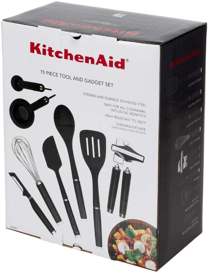 KitchenAid Universal Tool and Gadget Set, 16 Piece, Black :  Home & Kitchen