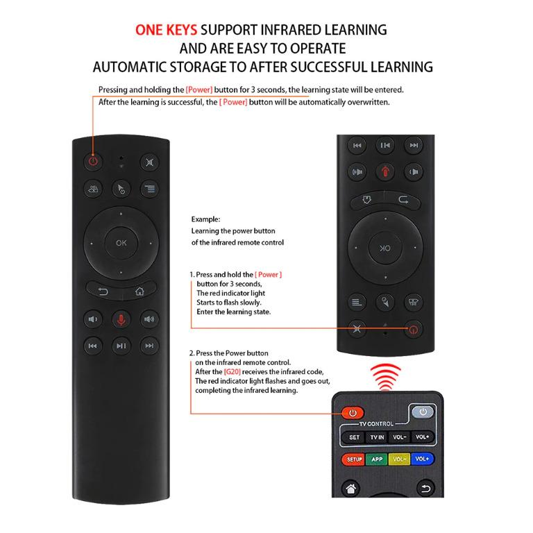 l8star g20s 2 4g wireless air mouse gyro voice control sensing universal mini keyboard remote control for pc android tv box electronics others on carousell