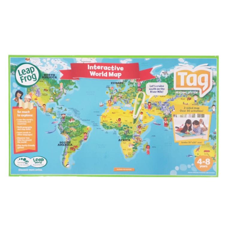 Leapfrog Tag Interactive World Map, Hobbies & Toys, Toys & Games on
