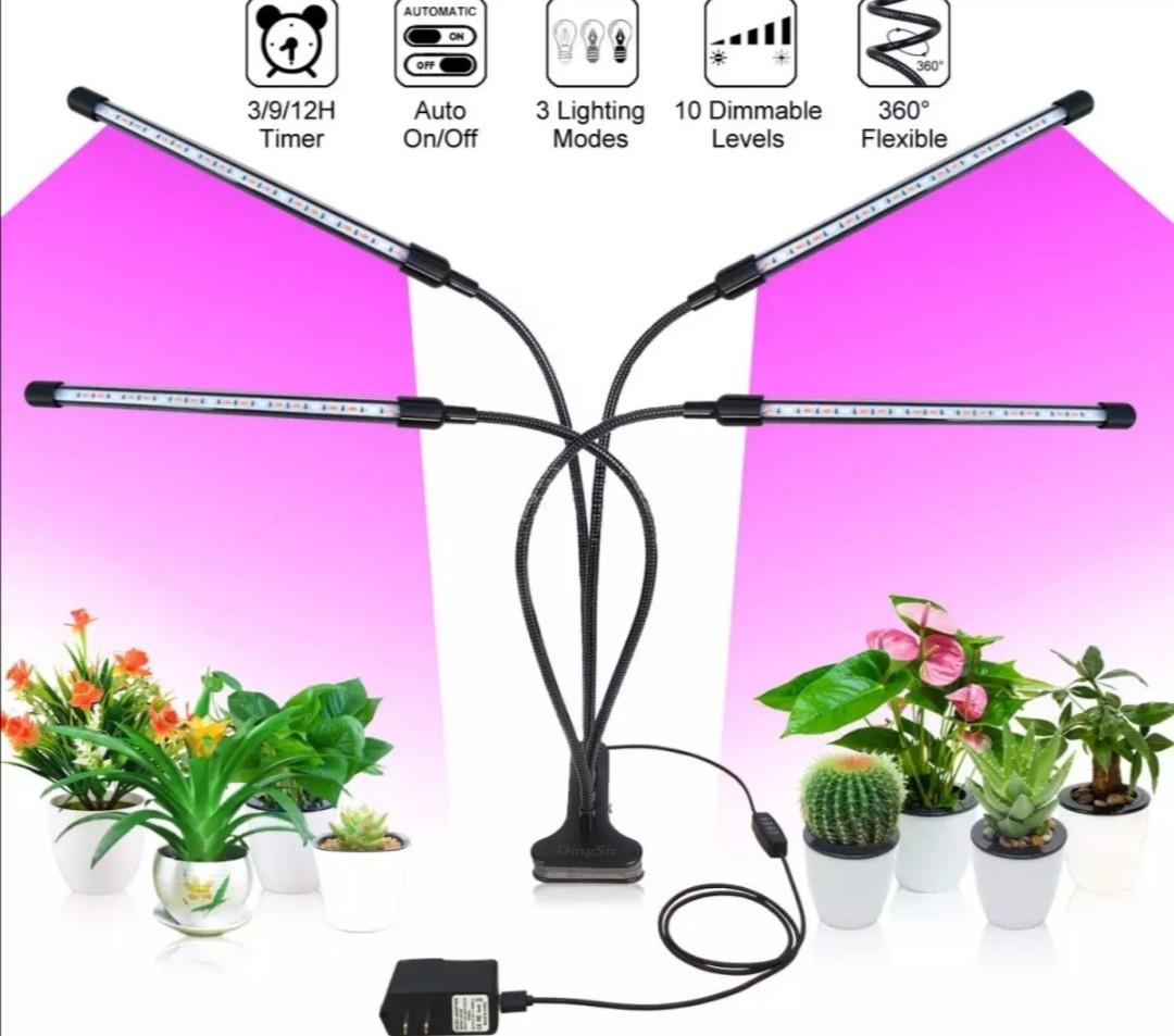 2x LED Grow Light 60cm T8 Kit Full Spectrum Indoor Veg Flower Plant Tubes Lamp 