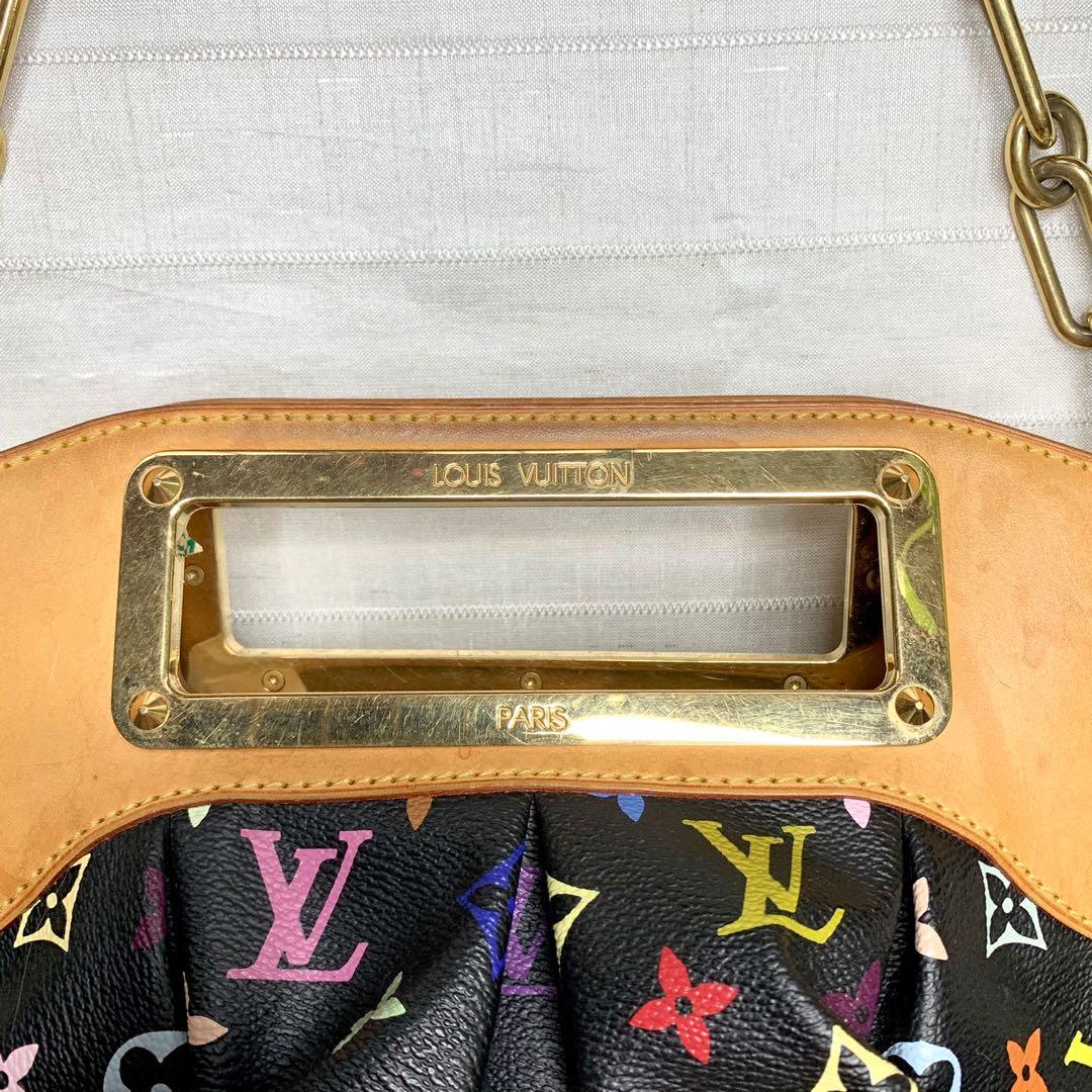LOUIS VUITTON Murakami monogram leather canvas Judy bag black multicol –  SafeLuxe