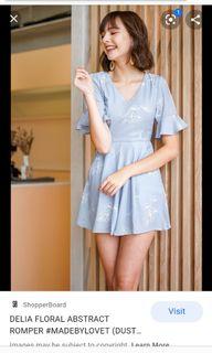 Lovet Delia floral extract romper