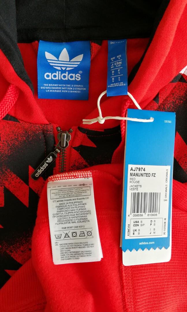 Manchester United Adidas Sweater Jacket Windbreaker Jersey Jersi