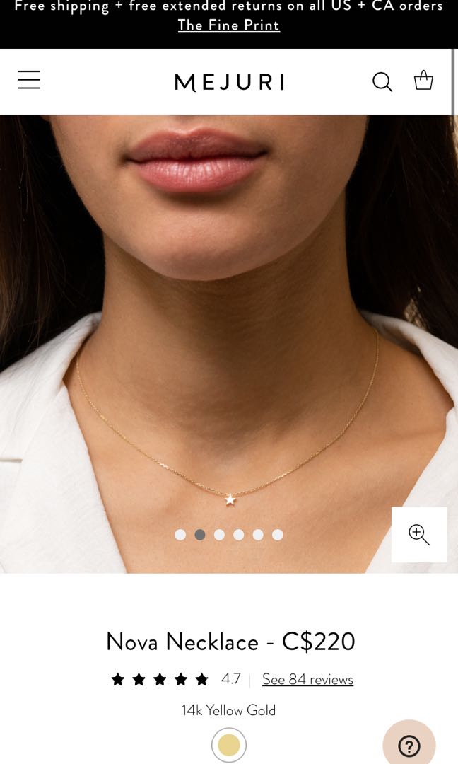 Mejuri Nova Necklace Women s Fashion Jewelry on Carousell