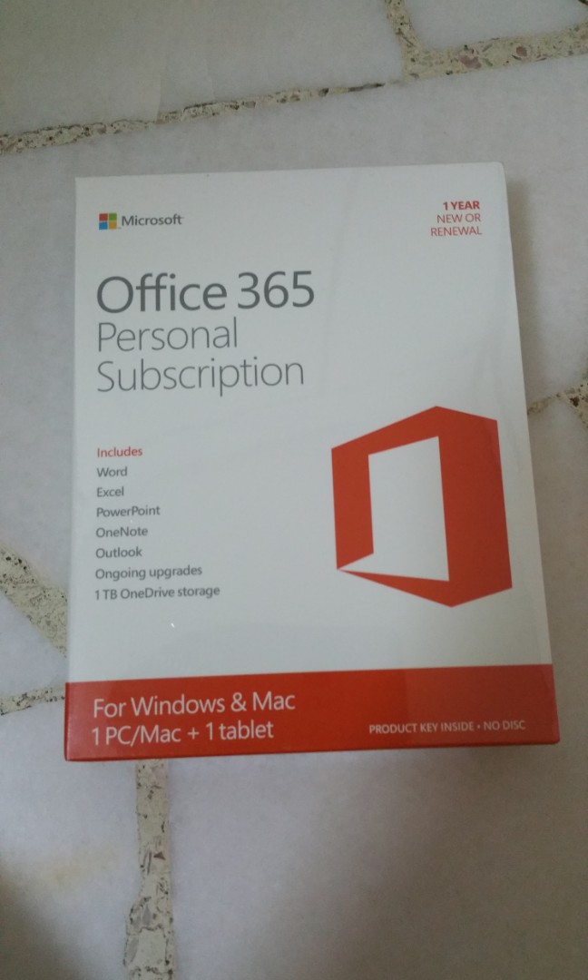Microsoft Office 365 Personal 1 year Subscription, Electronics ...