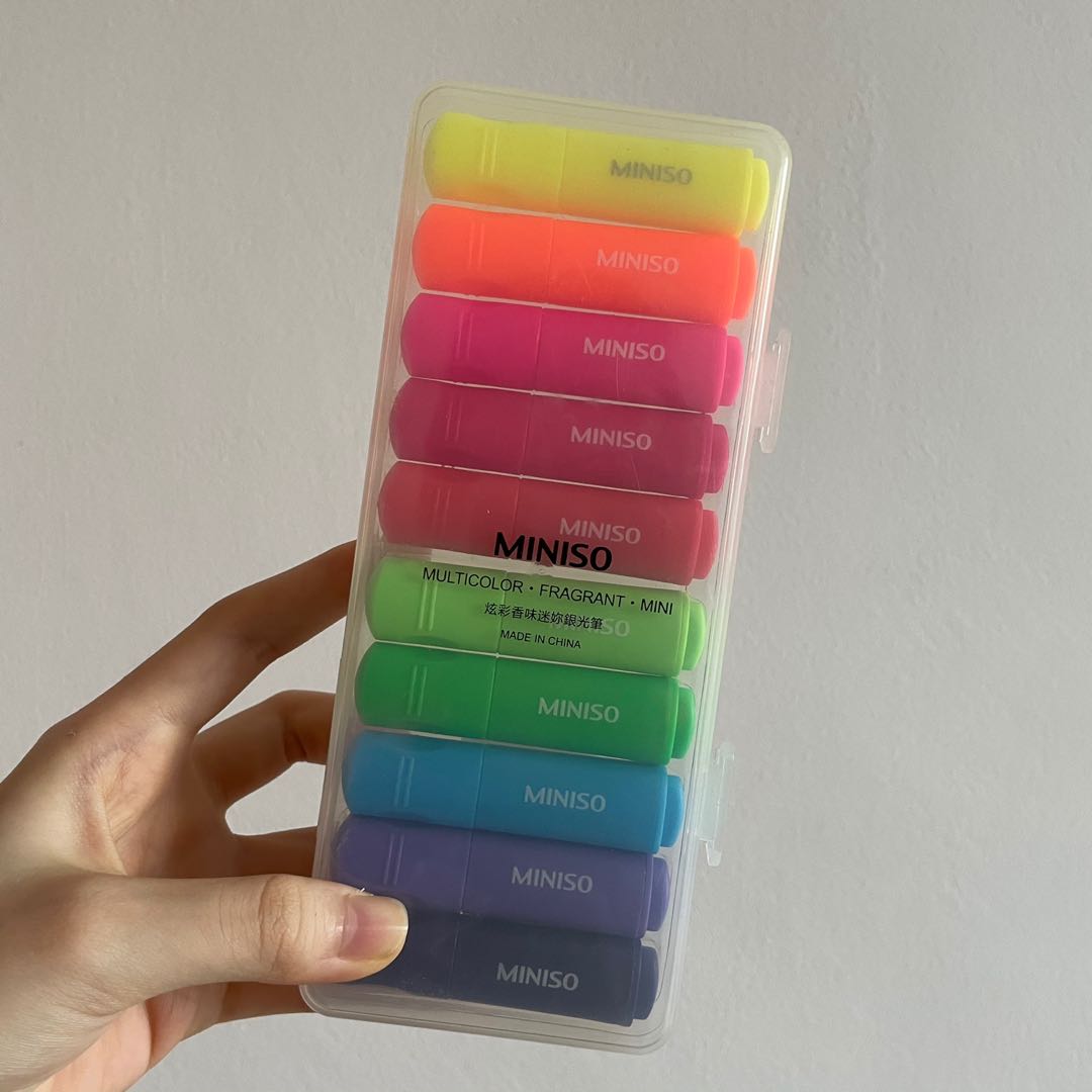 Miniso highlighter pen clearance
