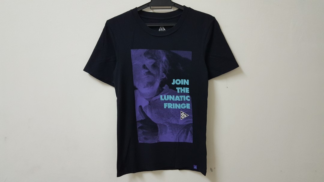NIKE ACG 20th anniversary JOIN THE LUNATIC FRINGE T SHIRT Men s Fashion Tops Sets Tshirts Polo Shirts on Carousell