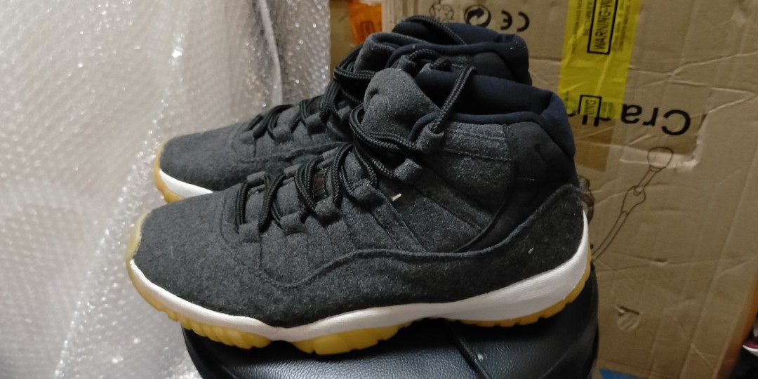 Jordan 11 wool online grey