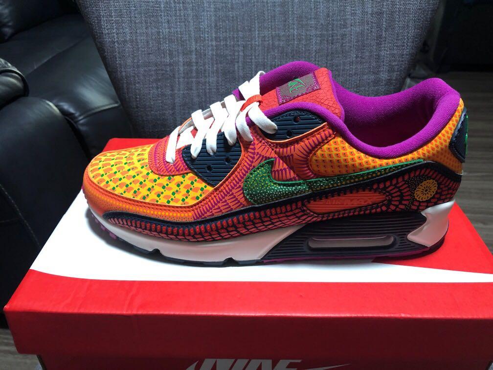 Nike Air Max 90 Day Of The Dead Men S Fashion Footwear Sneakers On Carousell