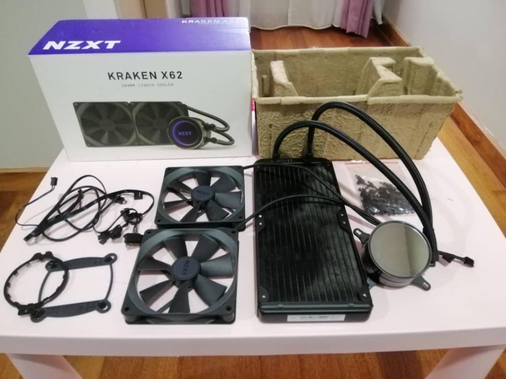 Nzxt Kraken X62 Aio Liquid Cooler Electronics Computers Desktops On Carousell