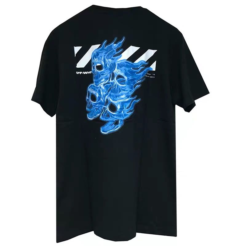 PO OFF WHITE c oVIRGIL ABLOH OW 19SS Diag Skulls Tee Men s