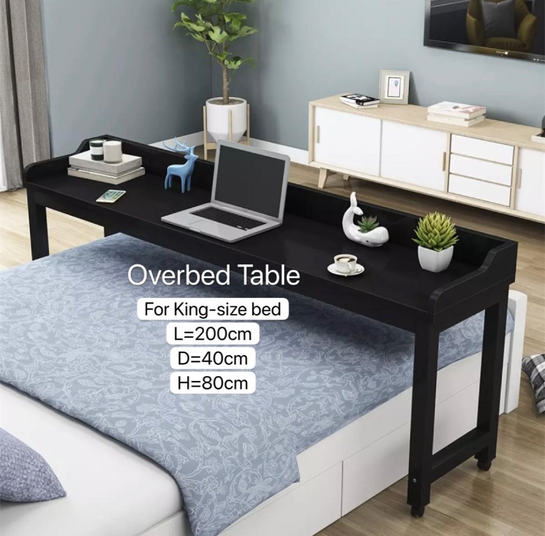 Overbed Table Suitable For King Size, King Size Fold Away Bedside Table