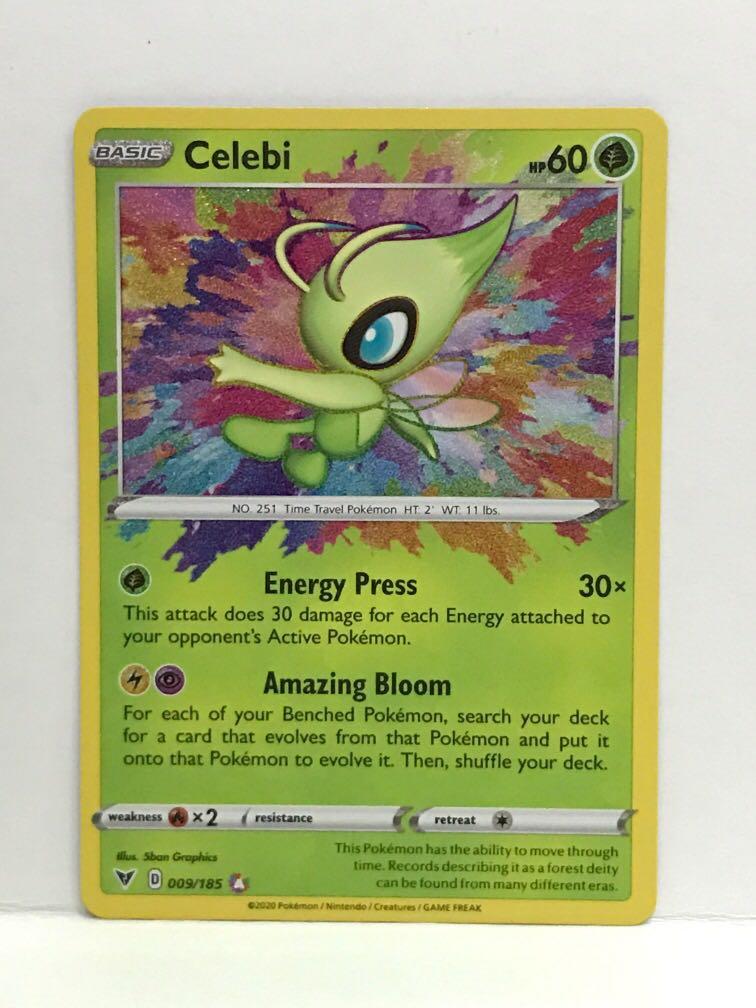 Pokemon Sword Shield Vivid Voltage Celebi 009 185 Amazing Rare Toys Games Board Games Cards On Carousell Pokemon Sword Shield Vivid Voltage Celebi 009 185 Amazing Rare Toys Games Board Games Cards On Carousell