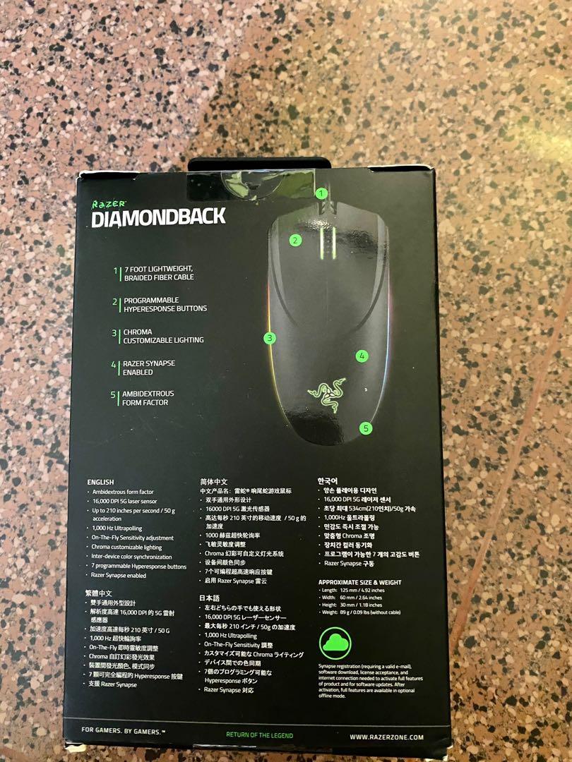 Razer Diamondback, Computers & Tech, Parts & Accessories, Mouse ...
