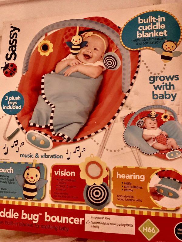 sassy cuddle bug bouncer