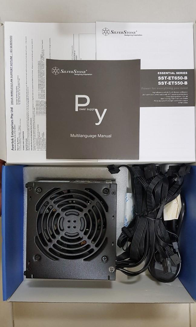 Silverstone Et550 B 550w Psu Electronics Computer Parts Accessories On Carousell Silverstone Et550 B 550w Psu Electronics Computer Parts Accessories On Carousell