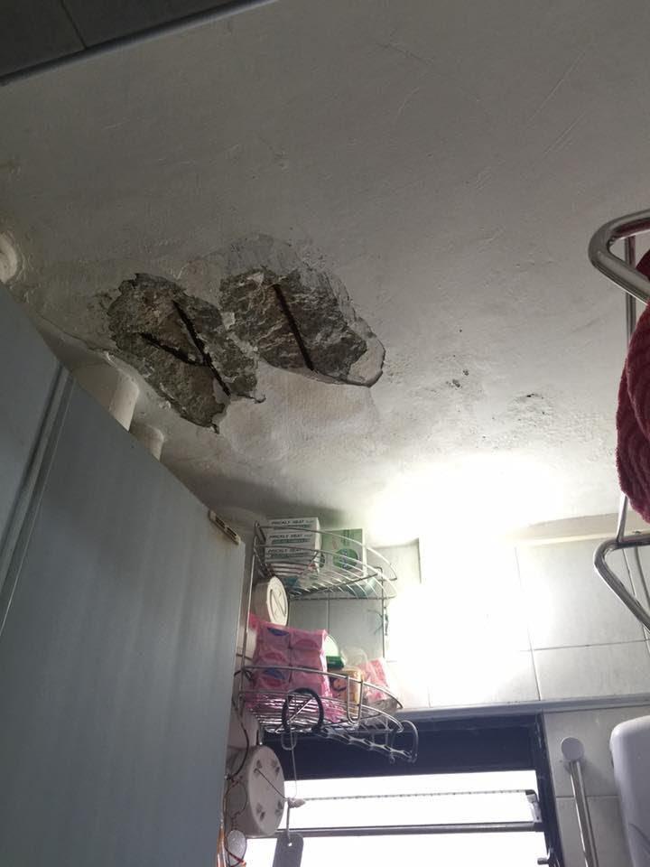 Spalling Concrete Installation Plumbing Painting Drywall Dropping Home Services Repairs On Carou Spalling Concrete Installation, How To Install Light Fixture On Concrete Ceiling