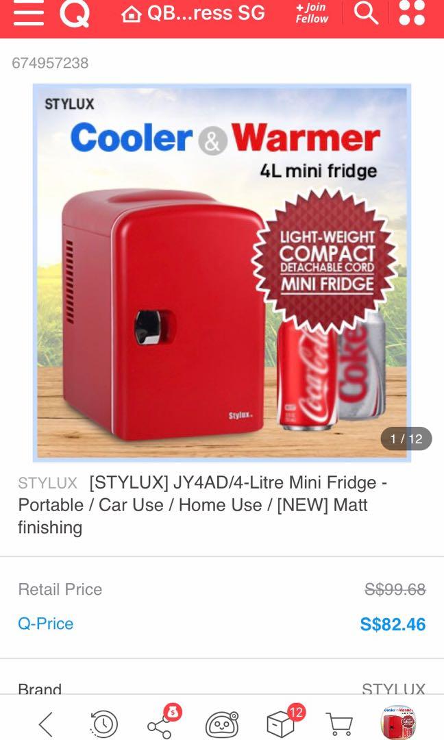 Stylux mini fridge from timezone, TV & Home Appliances, Kitchen