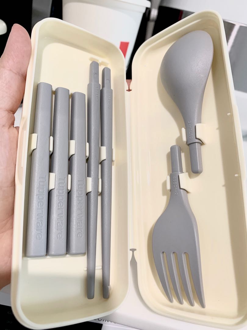 Tupperware mediterrano Picnic Cutlery for Traveling 3x Cutlery Purple 3er Set 