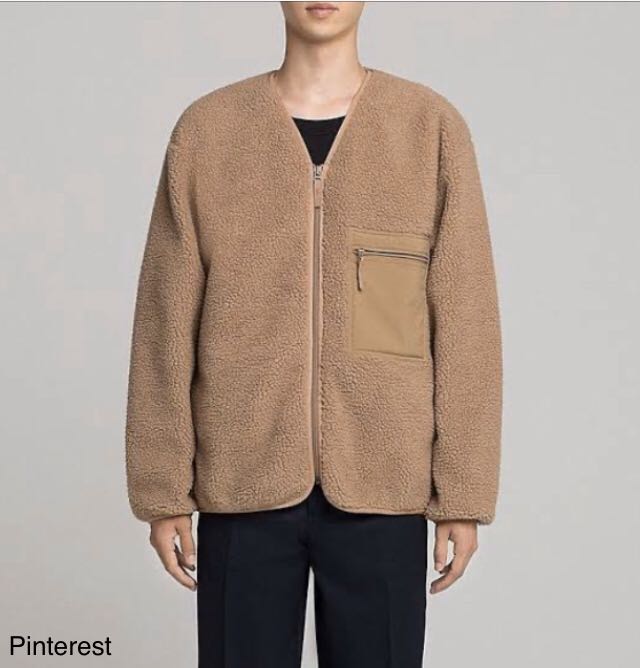 Fleece cardigan uniqlo cheap