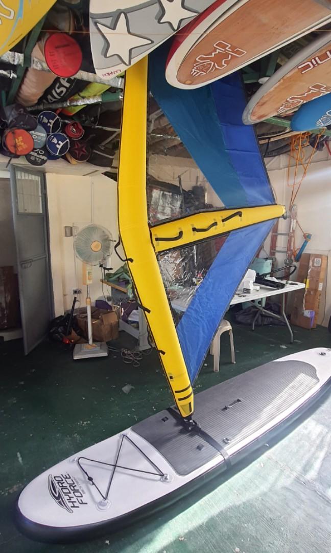 Windsurfing beginner inflatable sail rig, Sports Equipment, Sports