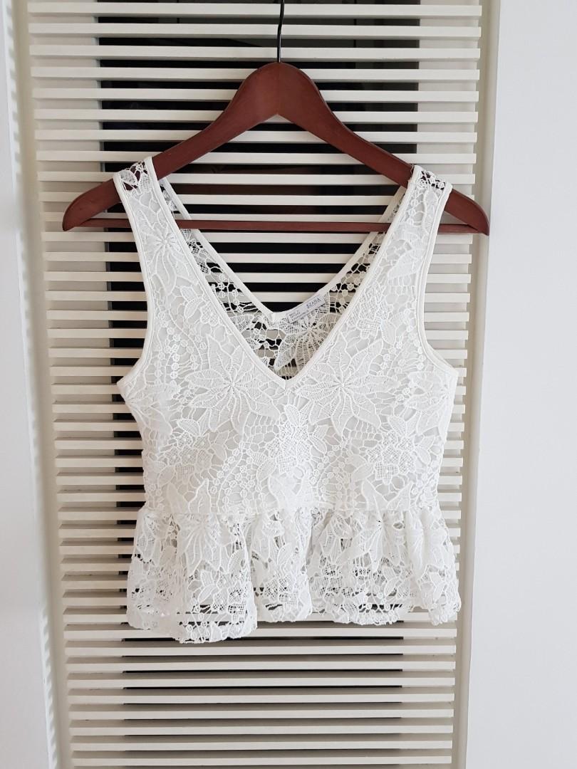 Top broderie anglaise zara new arrivals
