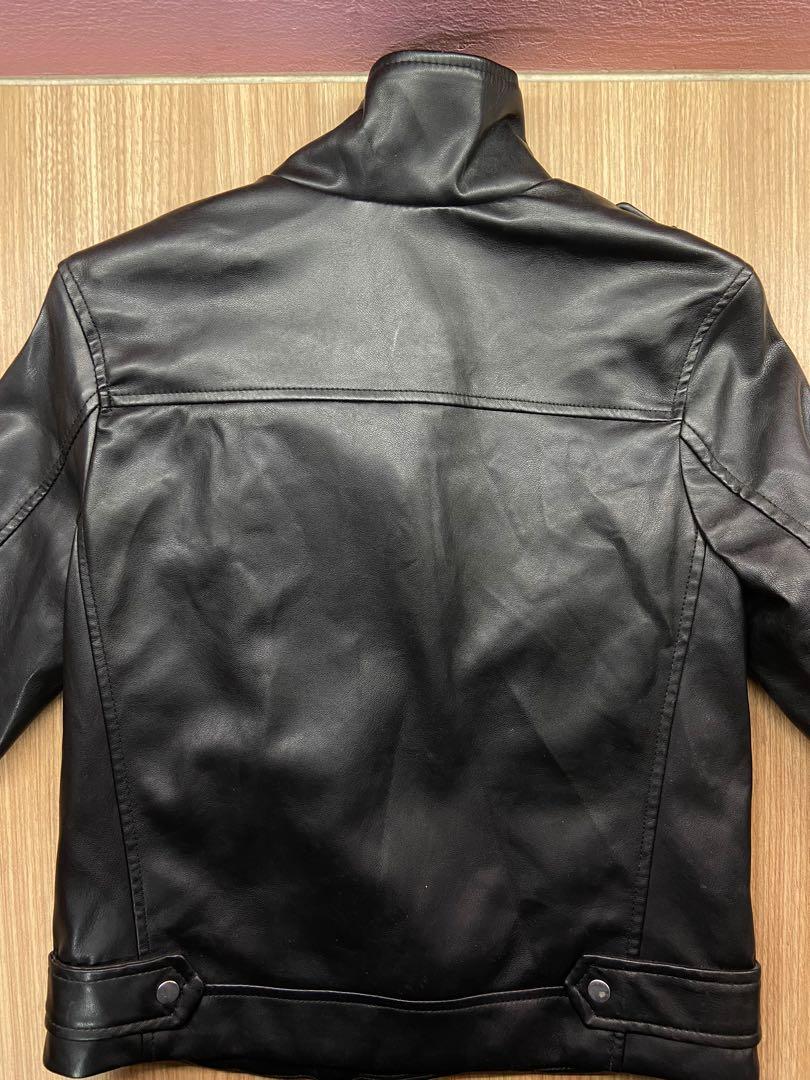 zara boys leather jacket