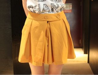 黃色顯瘦裙褲64231874338178110