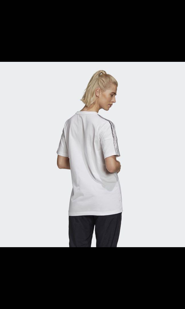 White adidas tee womens hotsell