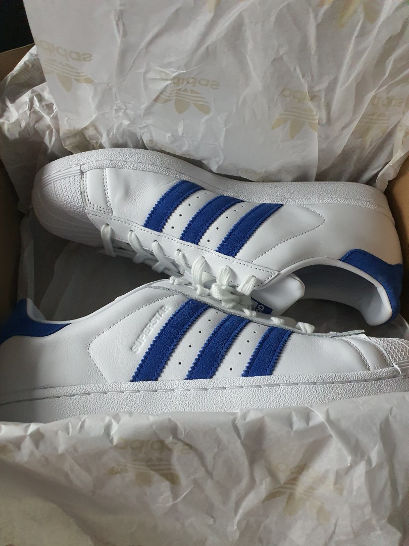 Adidas Superstar - Cloud White/Cloud White/Royal Blue