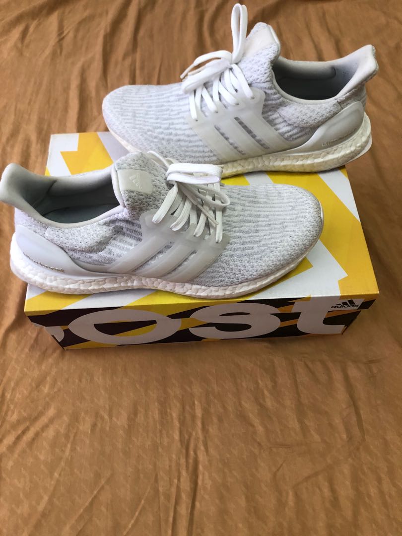 mens white ultra boost 3.0