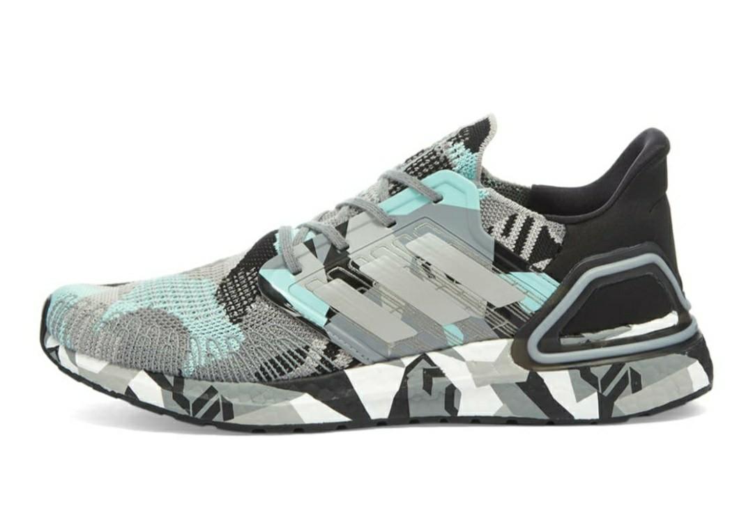 Adidas Ultraboost 20 - Granite Mint Camo, Men's Fashion, Footwear, Sneakers  on Carousell